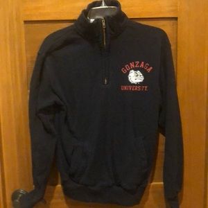 Gonzaga 1/4 Zip MV Sport Navy sweatshirt Small